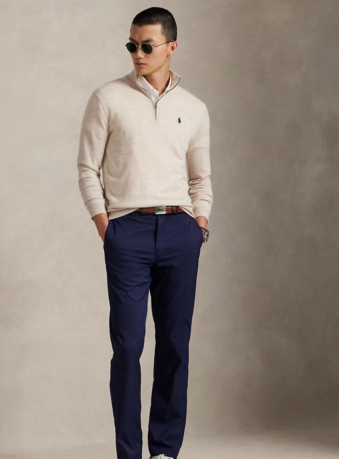 Sudadera con cremallera y cuello de algodón