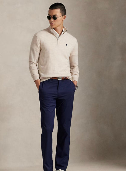 Sudadera con cremallera y cuello de algodón